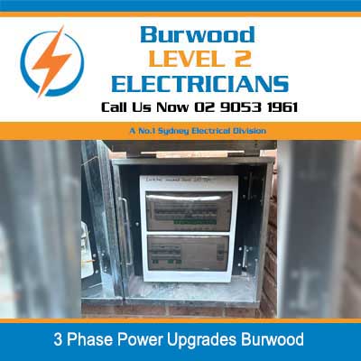Industrial 3 phase power installation with electrical enclosure in Burwood