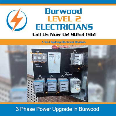 3 phase power upgrade with electrical metering in Burwood